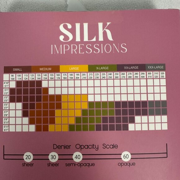 Silk Impressions Light Support 20 Denier High Waisted Pantyhose Black S 2-Pack - Picture 5 of 11